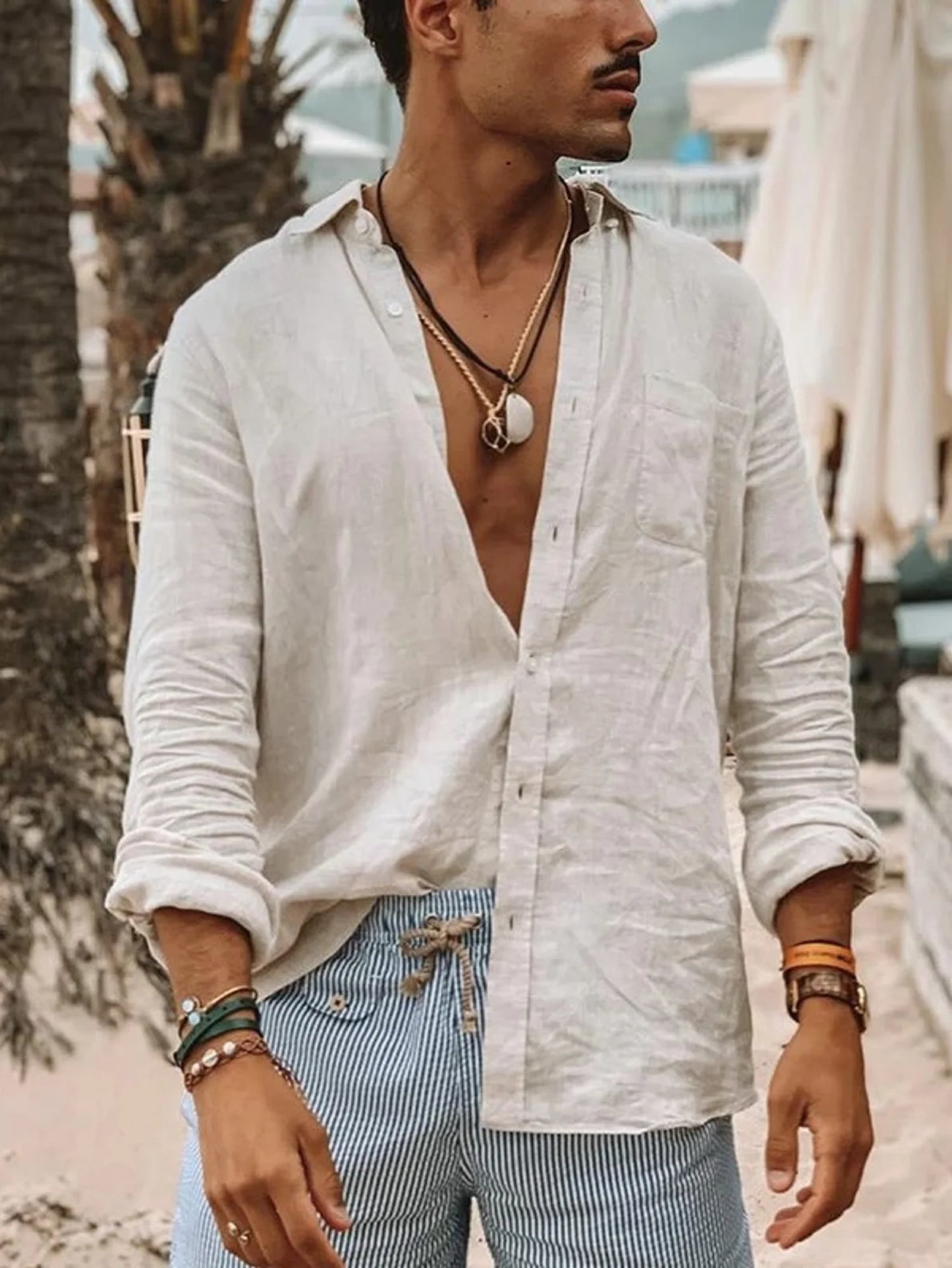 Lightweight Lapel Shirt β Men's Casual Long Sleeve Outdoor Cardigan
