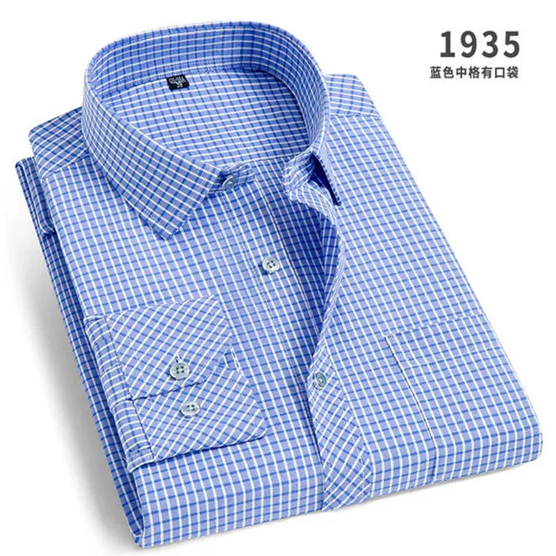 Non-Iron Striped Shirt β Men's Slim Fit Business Casual Long Sleeve