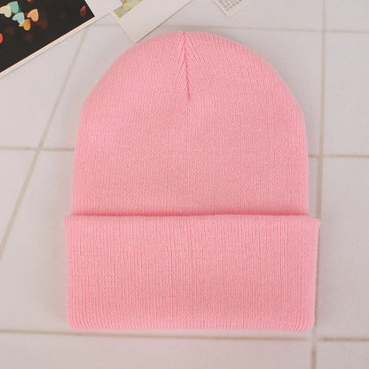 Solid Colors Men Women Woolen Knitted Beanie Hat Cap Winter Warm Soft Cotton Ski Caps Gorro Skull Knit Cap Mens Hats
