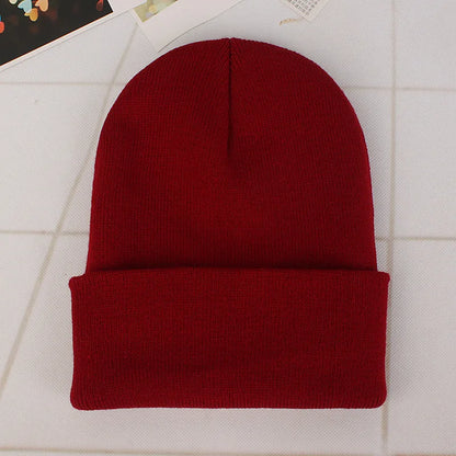 Solid Colors Men Women Woolen Knitted Beanie Hat Cap Winter Warm Soft Cotton Ski Caps Gorro Skull Knit Cap Mens Hats