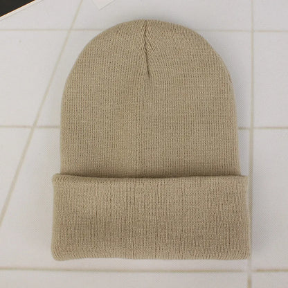 Solid Colors Men Women Woolen Knitted Beanie Hat Cap Winter Warm Soft Cotton Ski Caps Gorro Skull Knit Cap Mens Hats