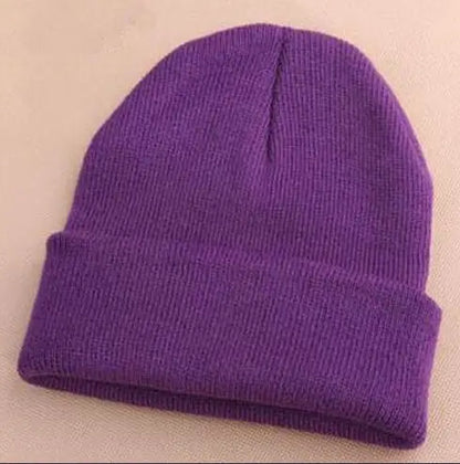 Solid Colors Men Women Woolen Knitted Beanie Hat Cap Winter Warm Soft Cotton Ski Caps Gorro Skull Knit Cap Mens Hats