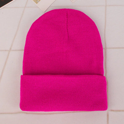 Solid Colors Men Women Woolen Knitted Beanie Hat Cap Winter Warm Soft Cotton Ski Caps Gorro Skull Knit Cap Mens Hats