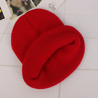 Solid Colors Men Women Woolen Knitted Beanie Hat Cap Winter Warm Soft Cotton Ski Caps Gorro Skull Knit Cap Mens Hats