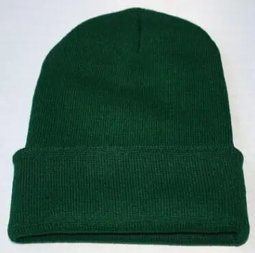 Solid Colors Men Women Woolen Knitted Beanie Hat Cap Winter Warm Soft Cotton Ski Caps Gorro Skull Knit Cap Mens Hats