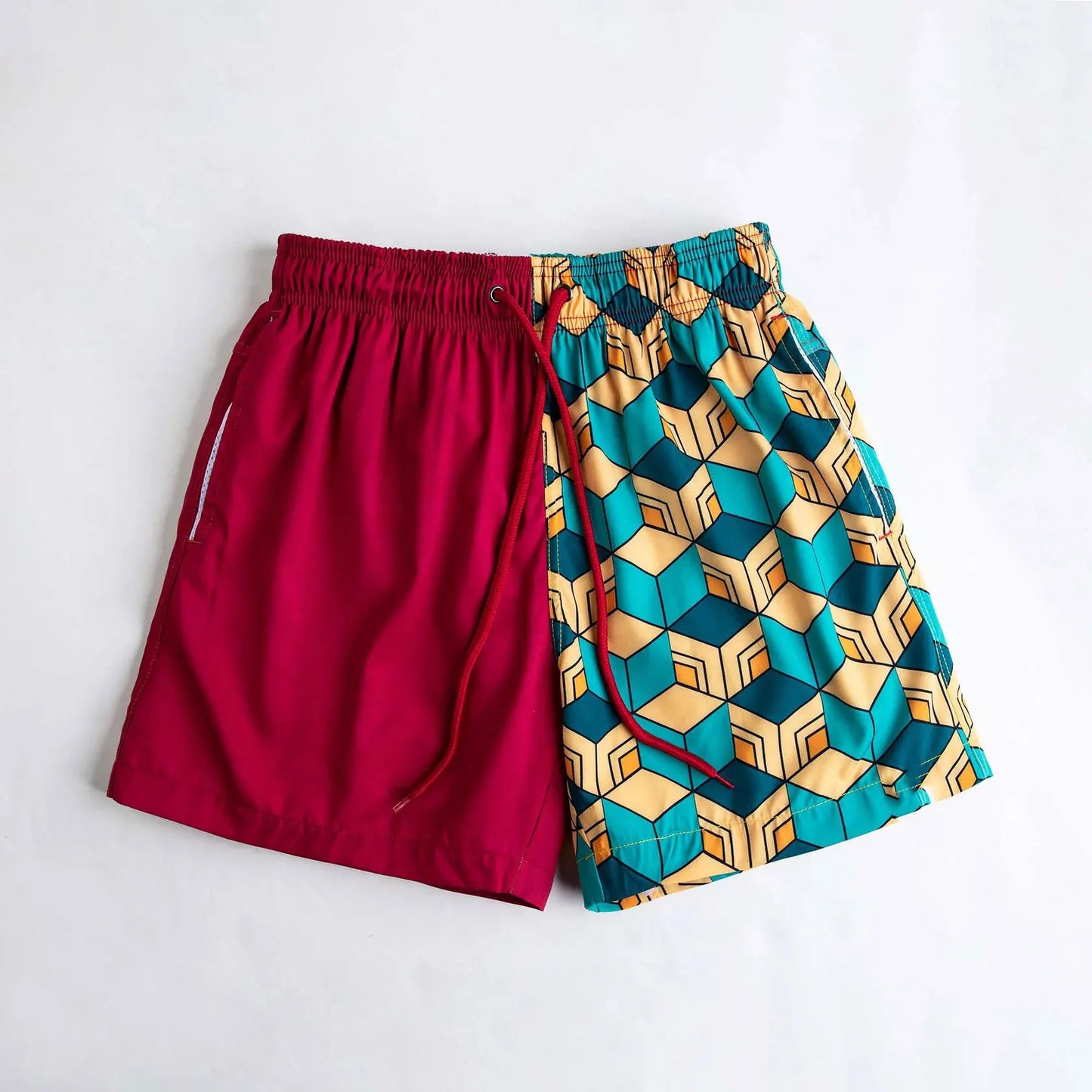 3D Print Sport Shorts — Men's Quick-Dry Gym & Beach Jogger Shorts