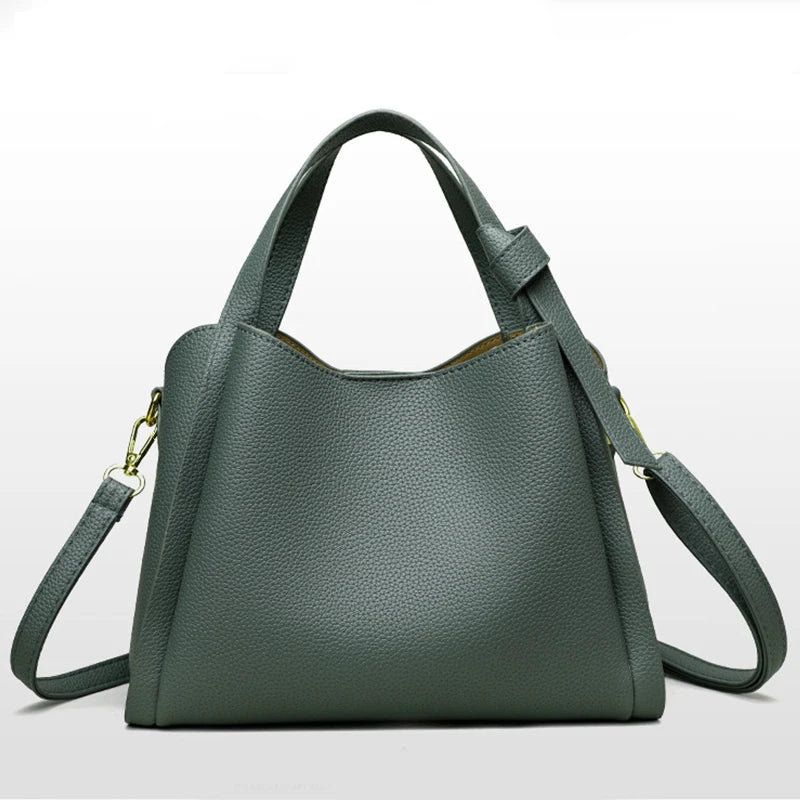 Luxury Handbags Retro Fashion Simple New Large Capacity Bucket Bag