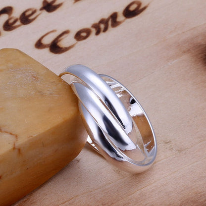 Ladies Wedding Beautiful Charm Fashion Women 925 Sterling Silver Rings Jewelry Cute Lover Gift