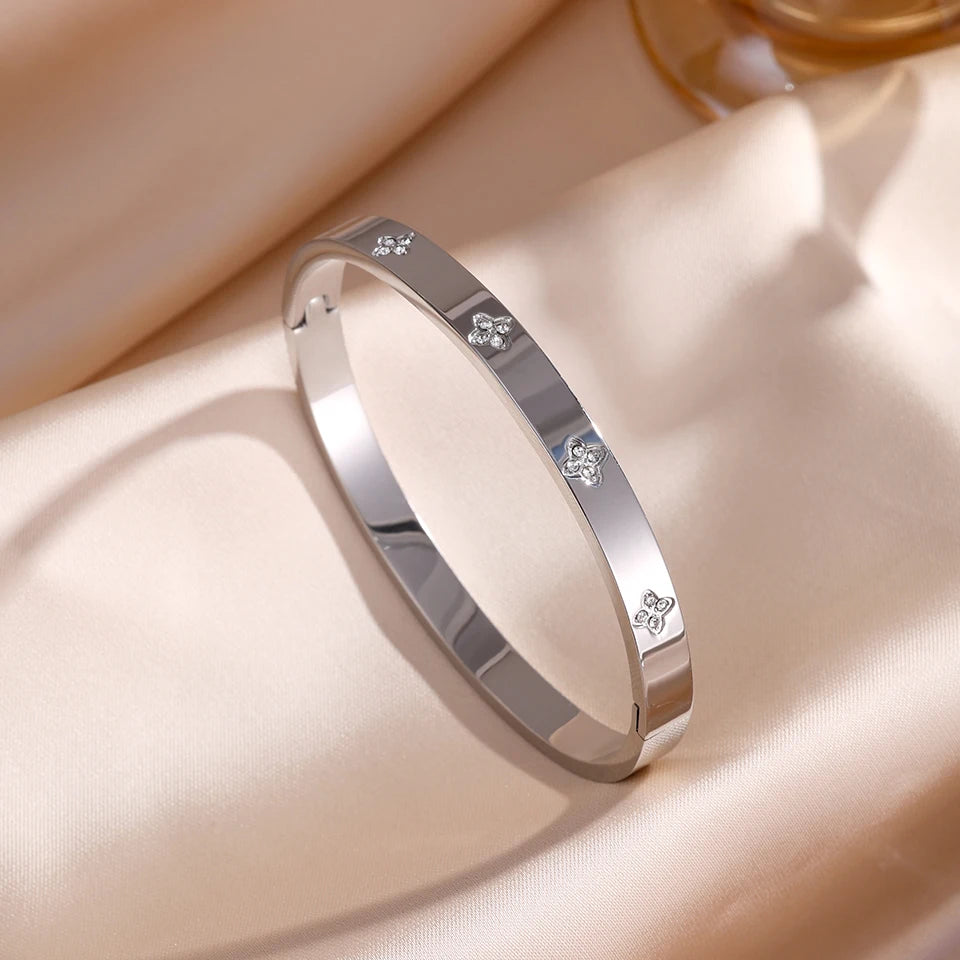 Zirconia Bangle Set
