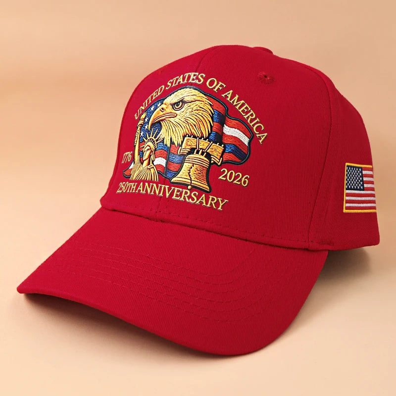 Washed Cotton Eagle Print Trucker Hat — Unisex Adjustable Baseball Cap