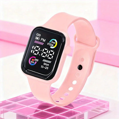 6-piece set of fashion- electronic watch, necklace, earrings, ring set for women, the best choice for a friends gifts
