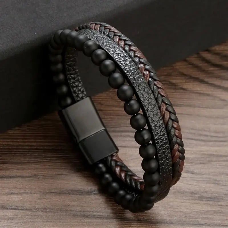 Woven Leather Bracelet