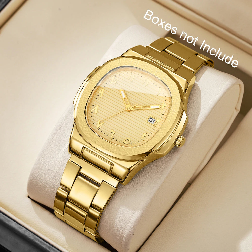 Mens Luxury Quartz Business Watch Steel Band