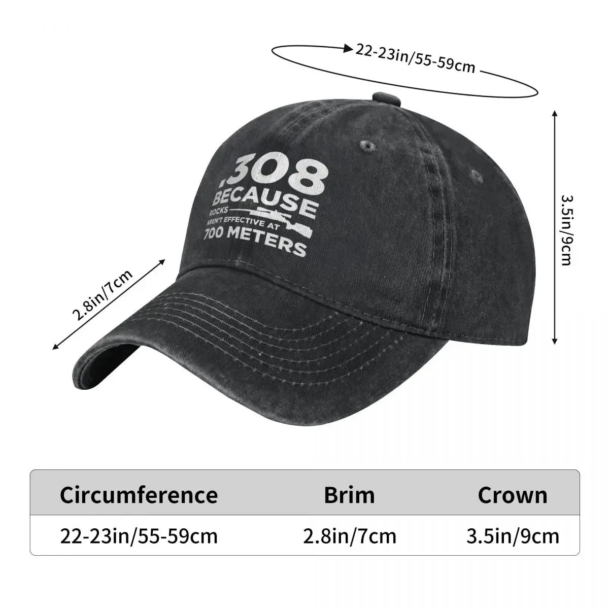 Gun Owner, Graphic Tee, Casual Fit denim Hat Durable for All Seasons Mens Hats Baseball Cap Men