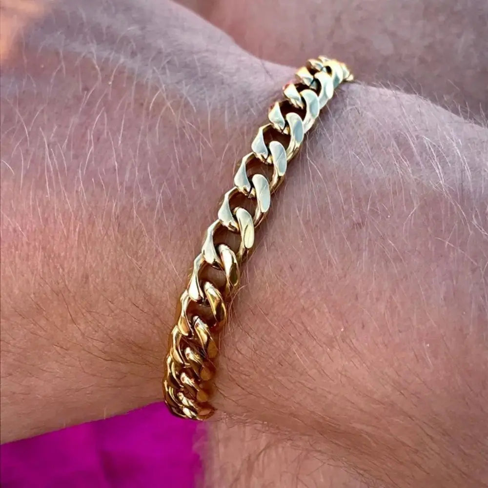 Wannee Cuban Chain Bracelet 3,5,7mm Width