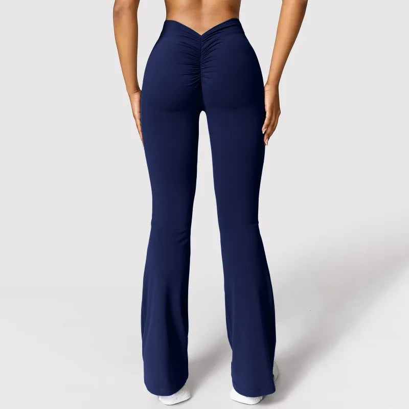 Booty-Lift V-Back Leggings — Women's High-Waist Gym Pants