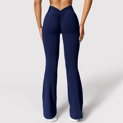 Booty-Lift V-Back Leggings — Women's High-Waist Gym Pants