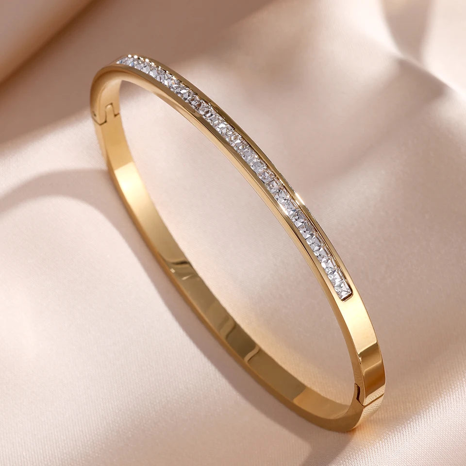 Zirconia Bangle Set