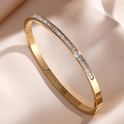 Zirconia Bangle Set