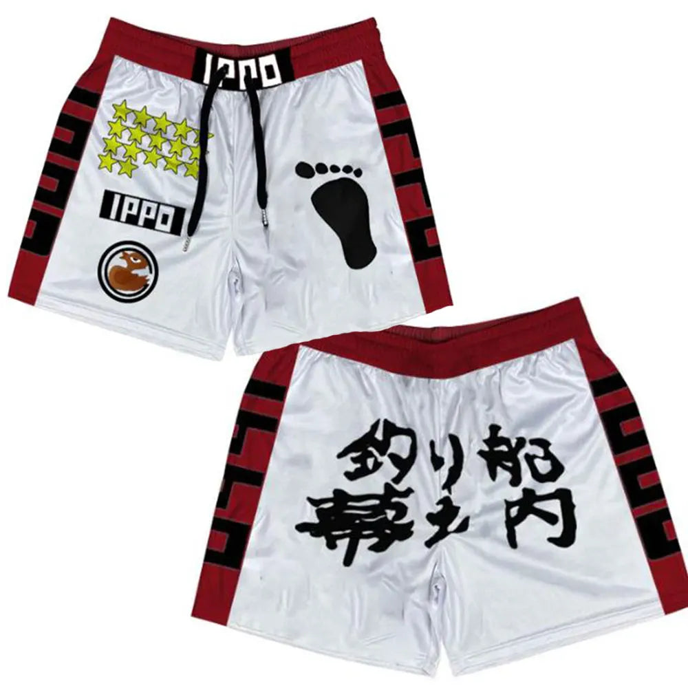 3D Print Sport Shorts — Men's Quick-Dry Gym & Beach Jogger Shorts