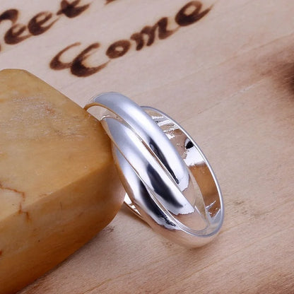 Ladies Wedding Beautiful Charm Fashion Women 925 Sterling Silver Rings Jewelry Cute Lover Gift
