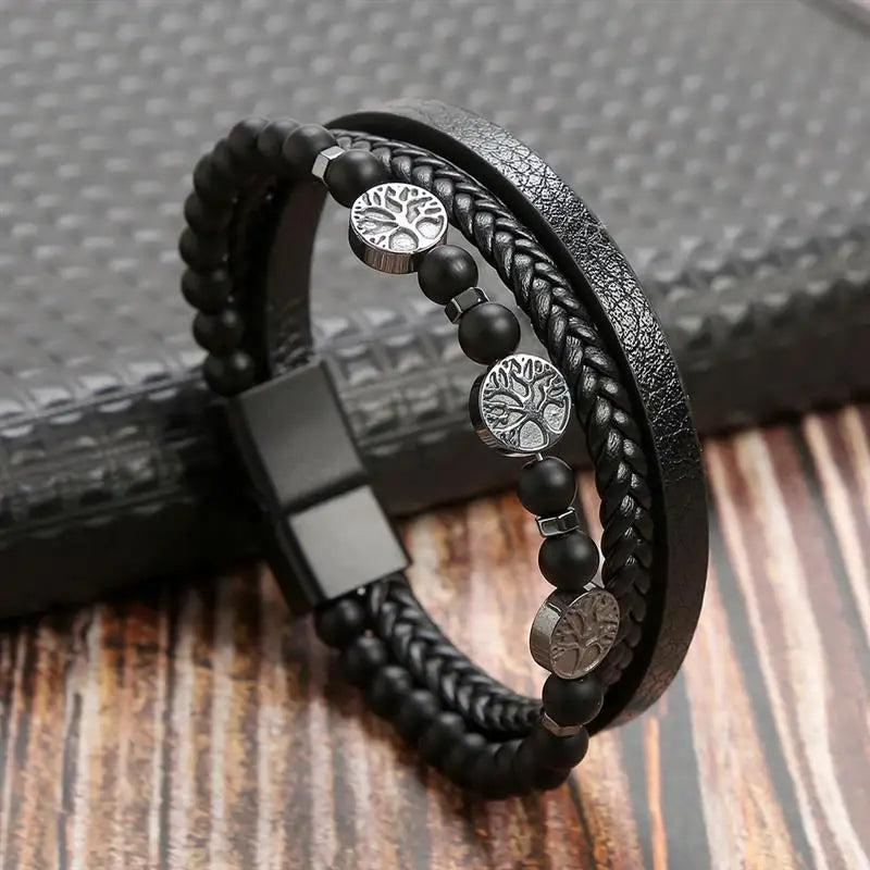 Woven Leather Bracelet