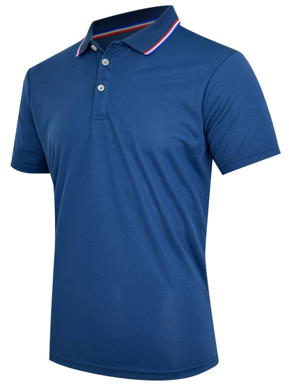 Breeze Comfort Polo — Men's Breathable Solid Short-Sleeve Shirt
