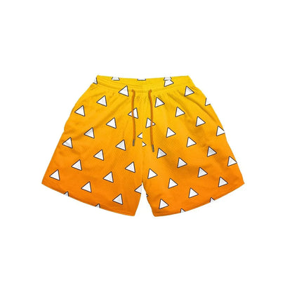 3D Print Sport Shorts — Men's Quick-Dry Gym & Beach Jogger Shorts