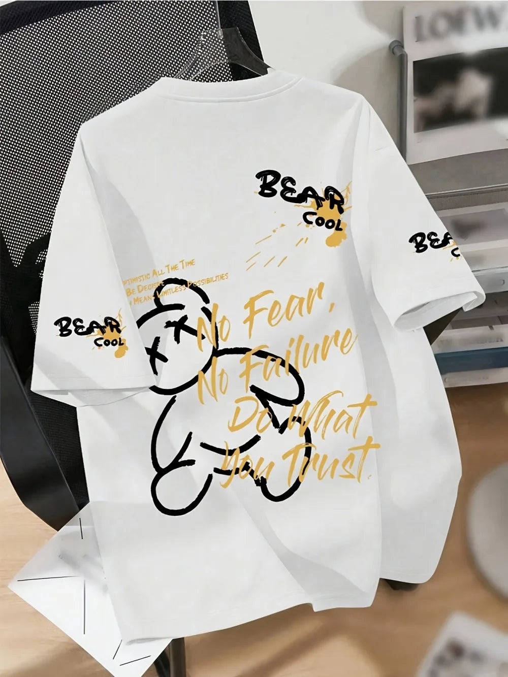 Cartoon Bear Print Tee