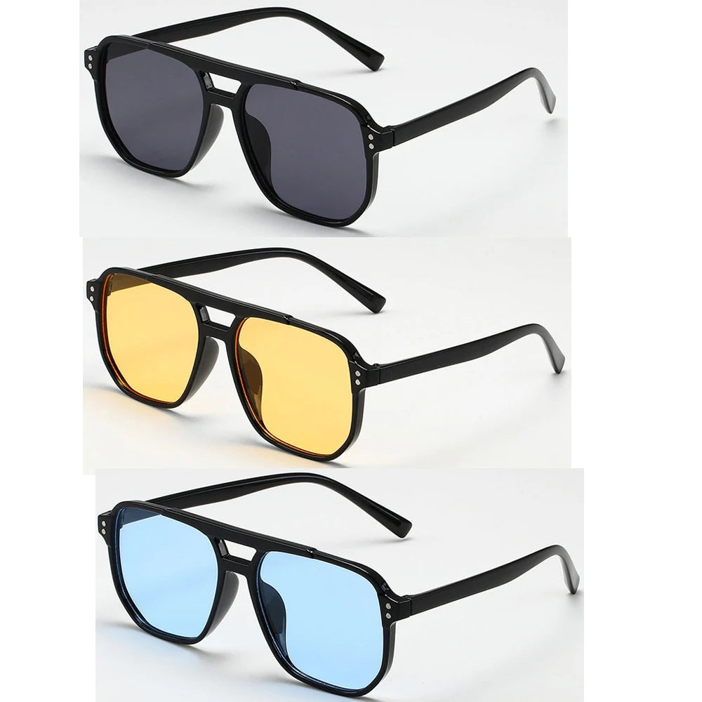 The Retro Vibe Double-Bridge Sunglasses