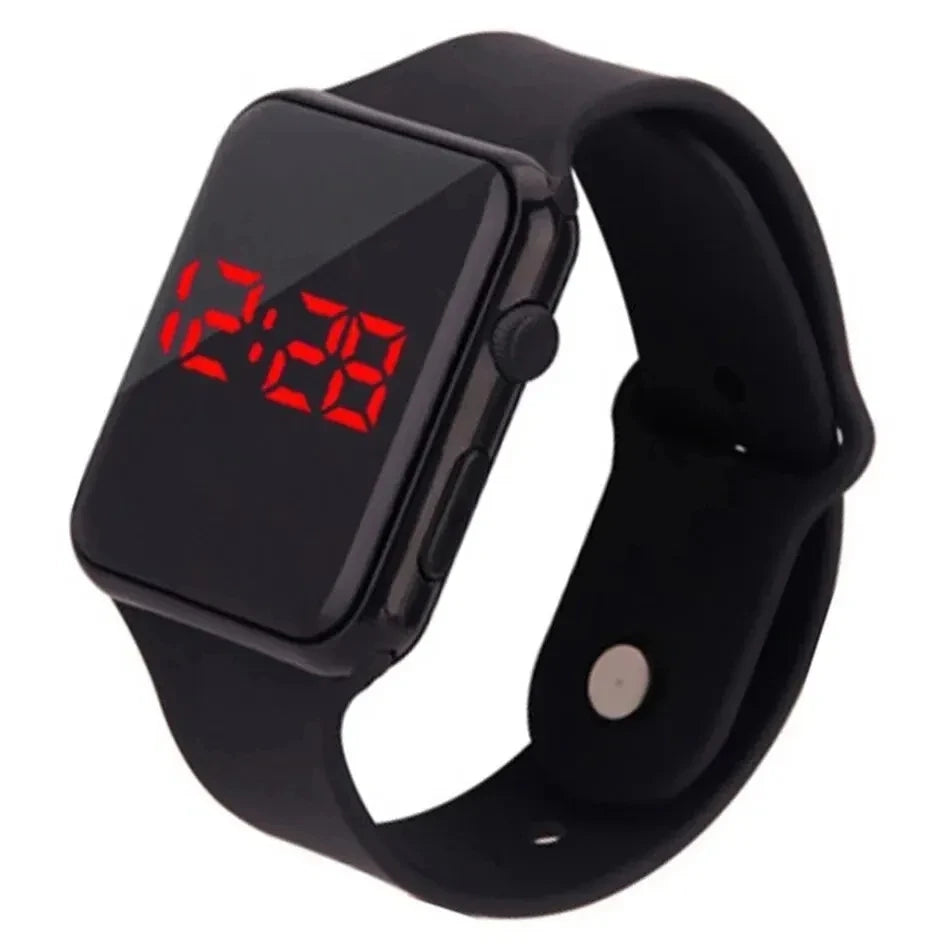LED Digital Sport Watch — Unisex Silicone Band Casual Watch