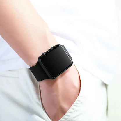 LED Digital Sport Watch — Unisex Silicone Band Casual Watch