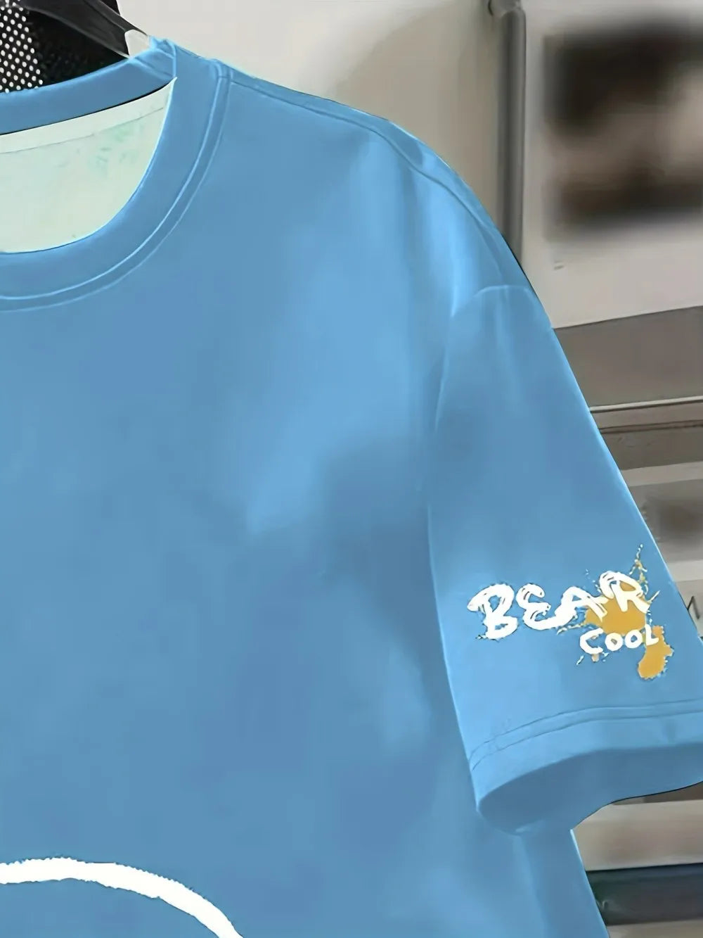 Cartoon Bear Print Tee