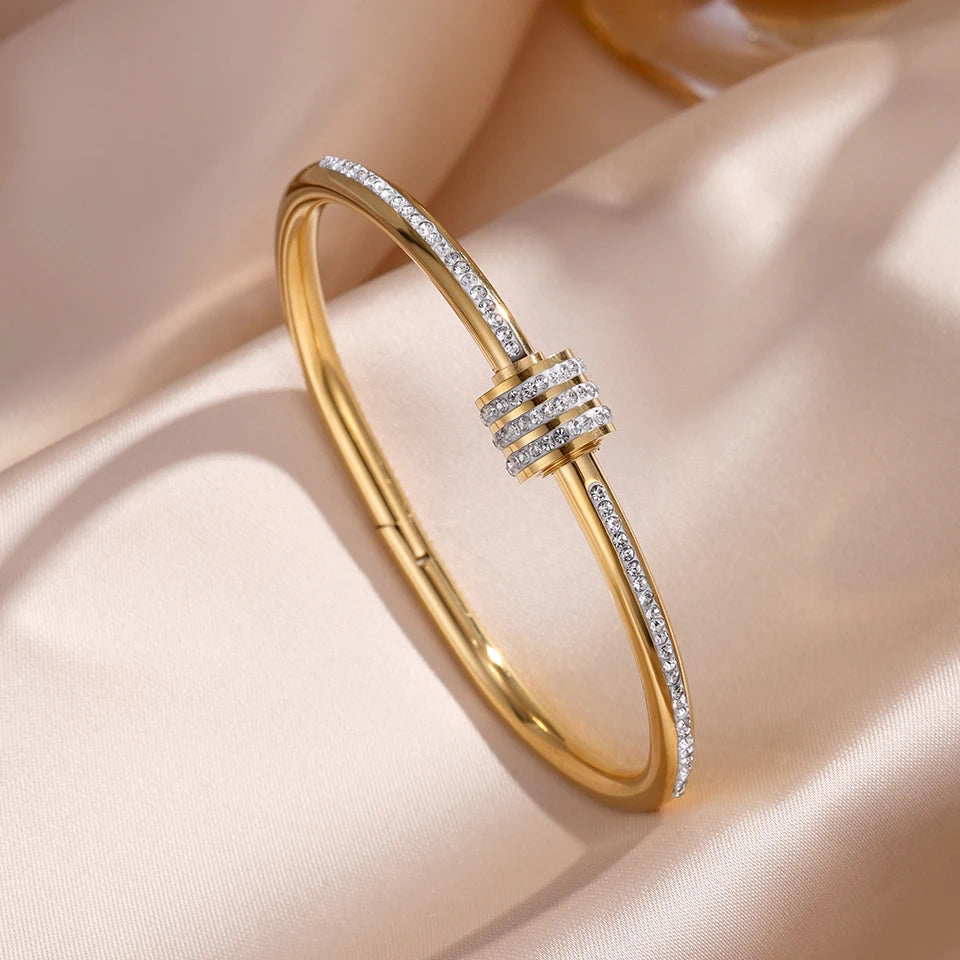 Zirconia Bangle Set
