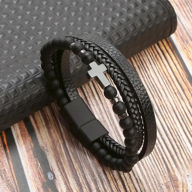 Woven Leather Bracelet