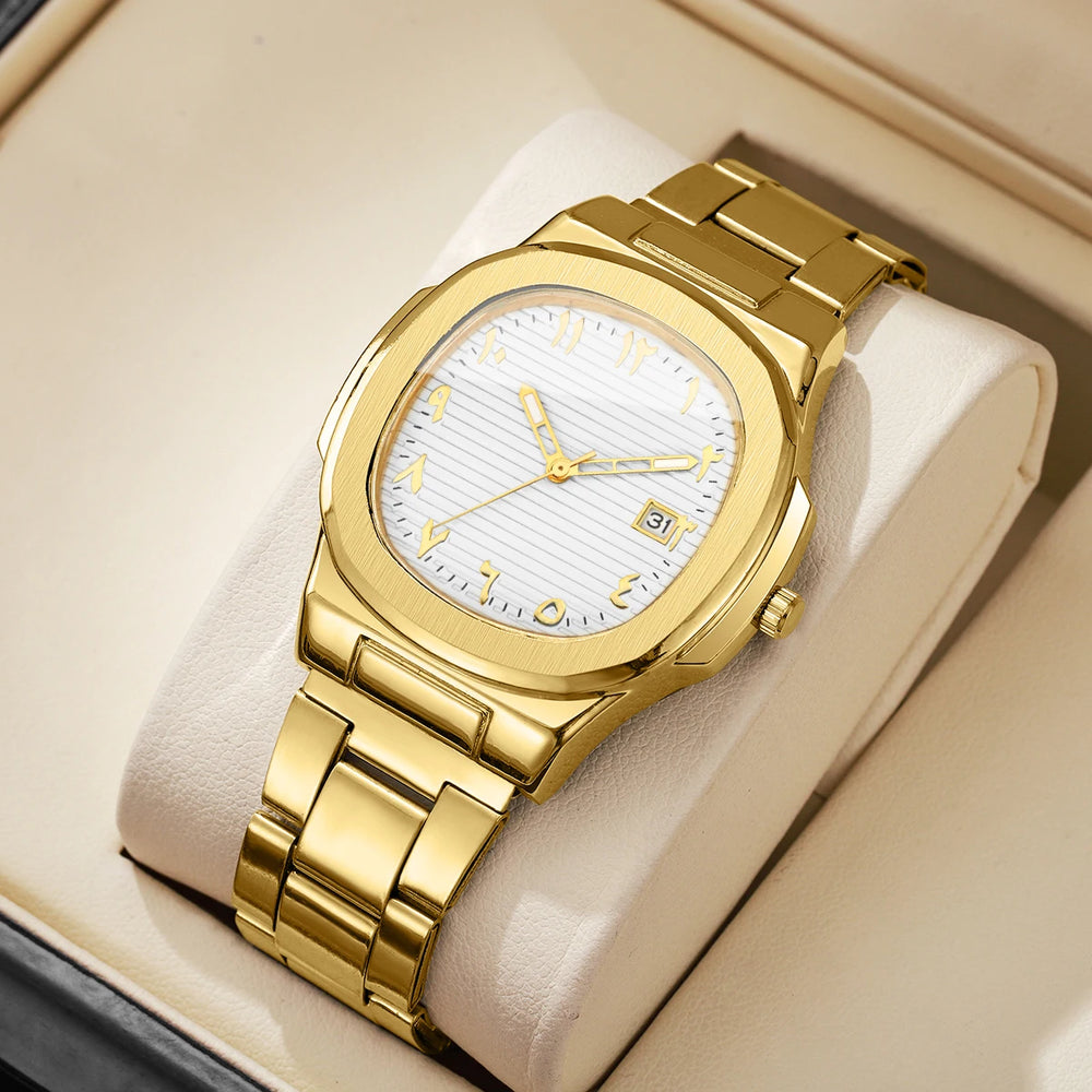 Mens Luxury Quartz Business Watch Steel Band