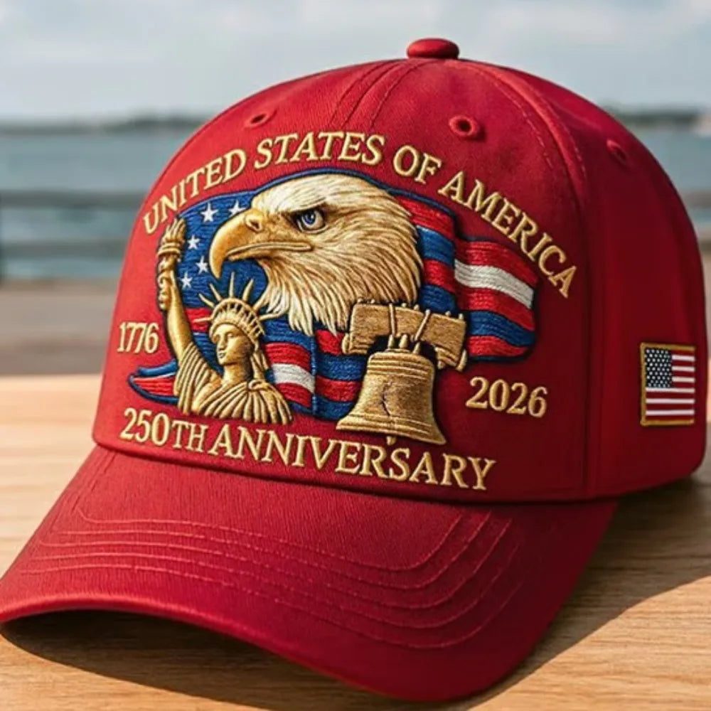 Washed Cotton Eagle Print Trucker Hat — Unisex Adjustable Baseball Cap