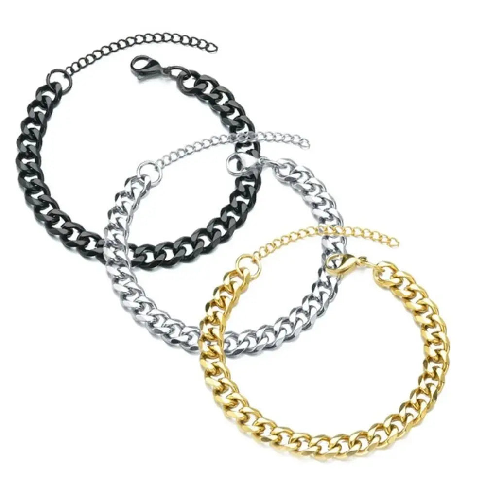 Wannee Cuban Chain Bracelet 3,5,7mm Width