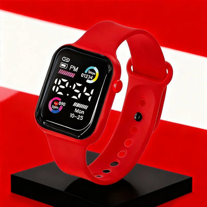 6-piece set of fashion- electronic watch, necklace, earrings, ring set for women, the best choice for a friends gifts