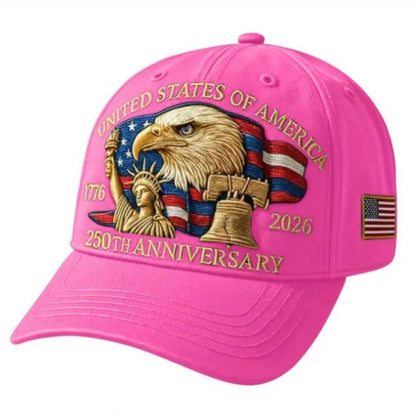 Washed Cotton Eagle Print Trucker Hat — Unisex Adjustable Baseball Cap