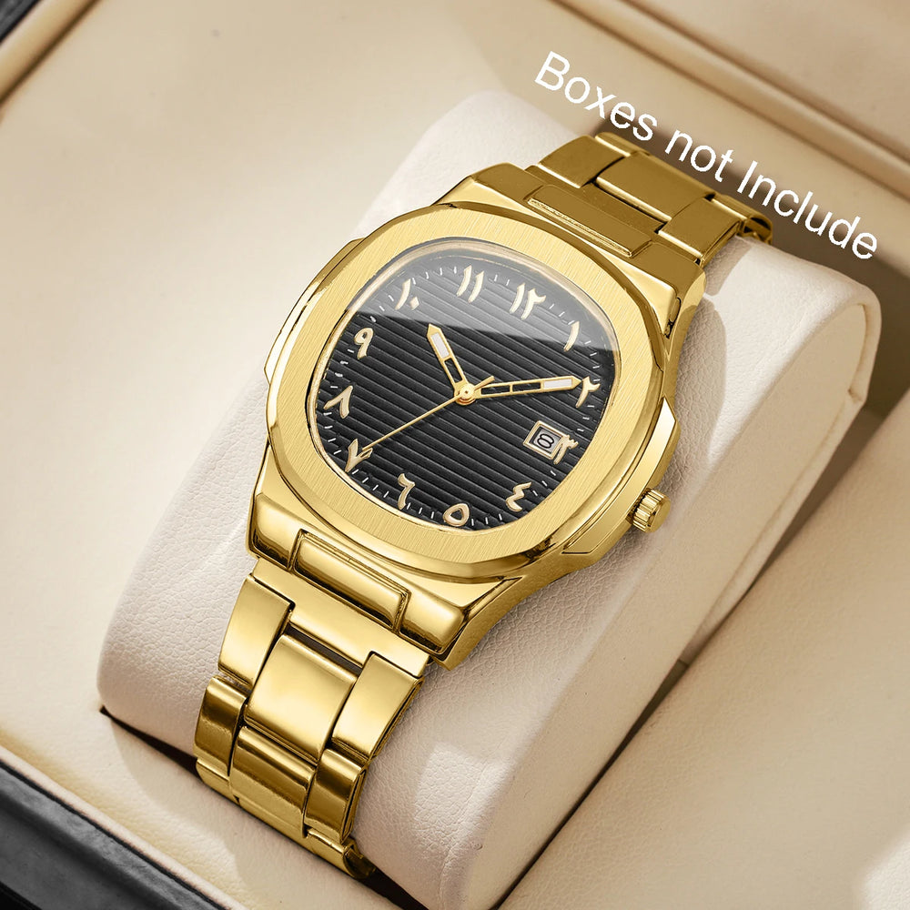 Mens Luxury Quartz Business Watch Steel Band