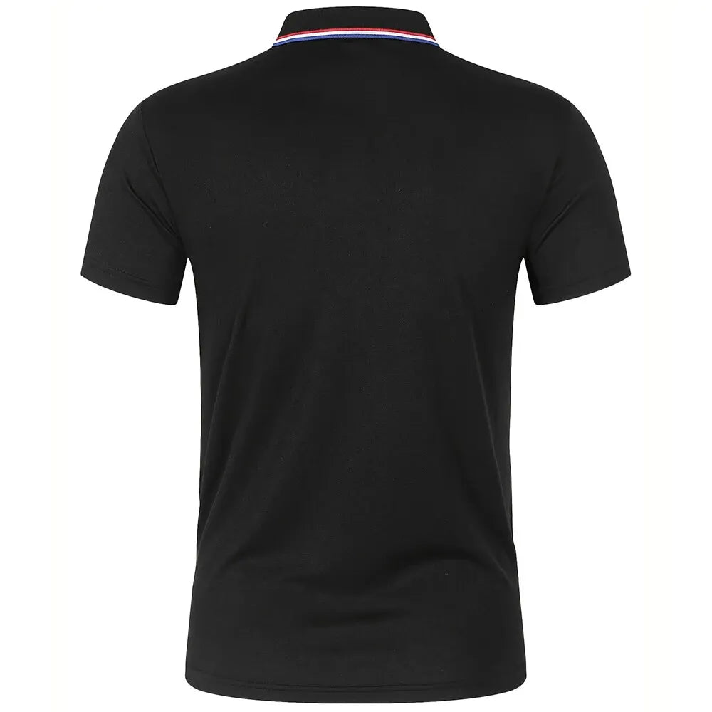 Breeze Comfort Polo — Men's Breathable Solid Short-Sleeve Shirt