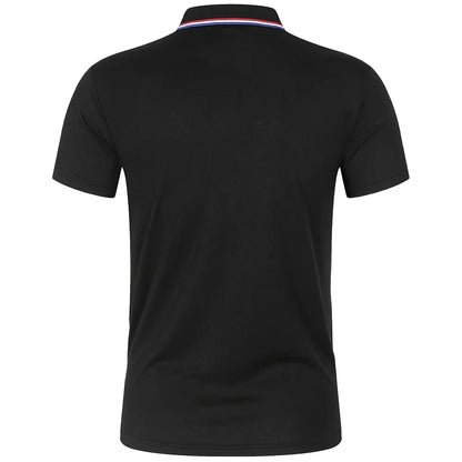 Breeze Comfort Polo — Men's Breathable Solid Short-Sleeve Shirt