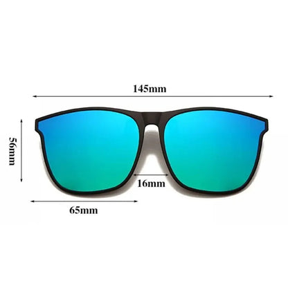 Photochromic Driving Sunglasses — Men's Anti-Glare Vintage Square Shades