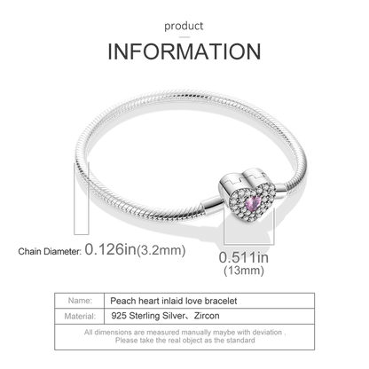Silver Heart Charm Bracelet