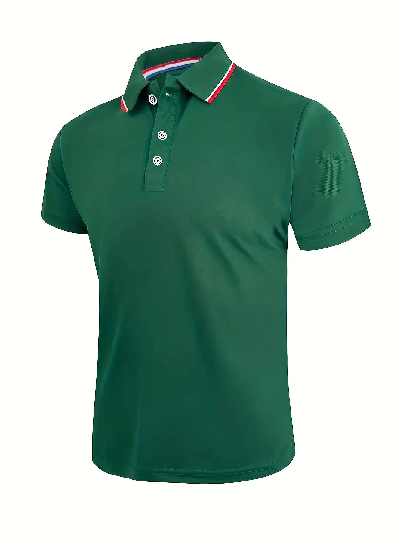 Breeze Comfort Polo — Men's Breathable Solid Short-Sleeve Shirt