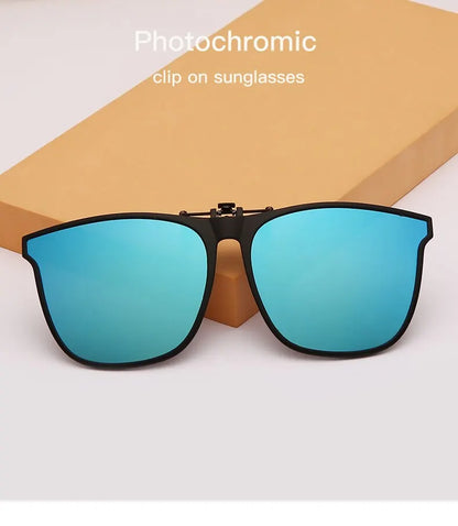 Photochromic Driving Sunglasses — Men's Anti-Glare Vintage Square Shades