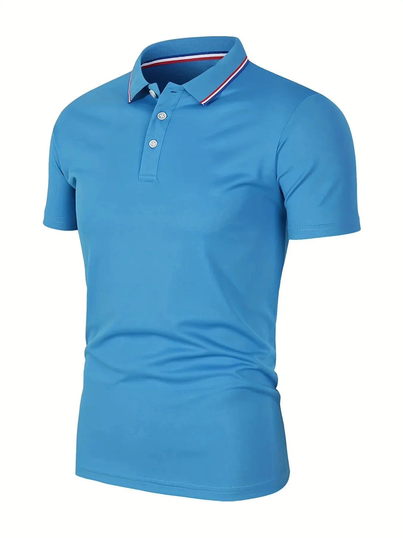 Breeze Comfort Polo — Men's Breathable Solid Short-Sleeve Shirt
