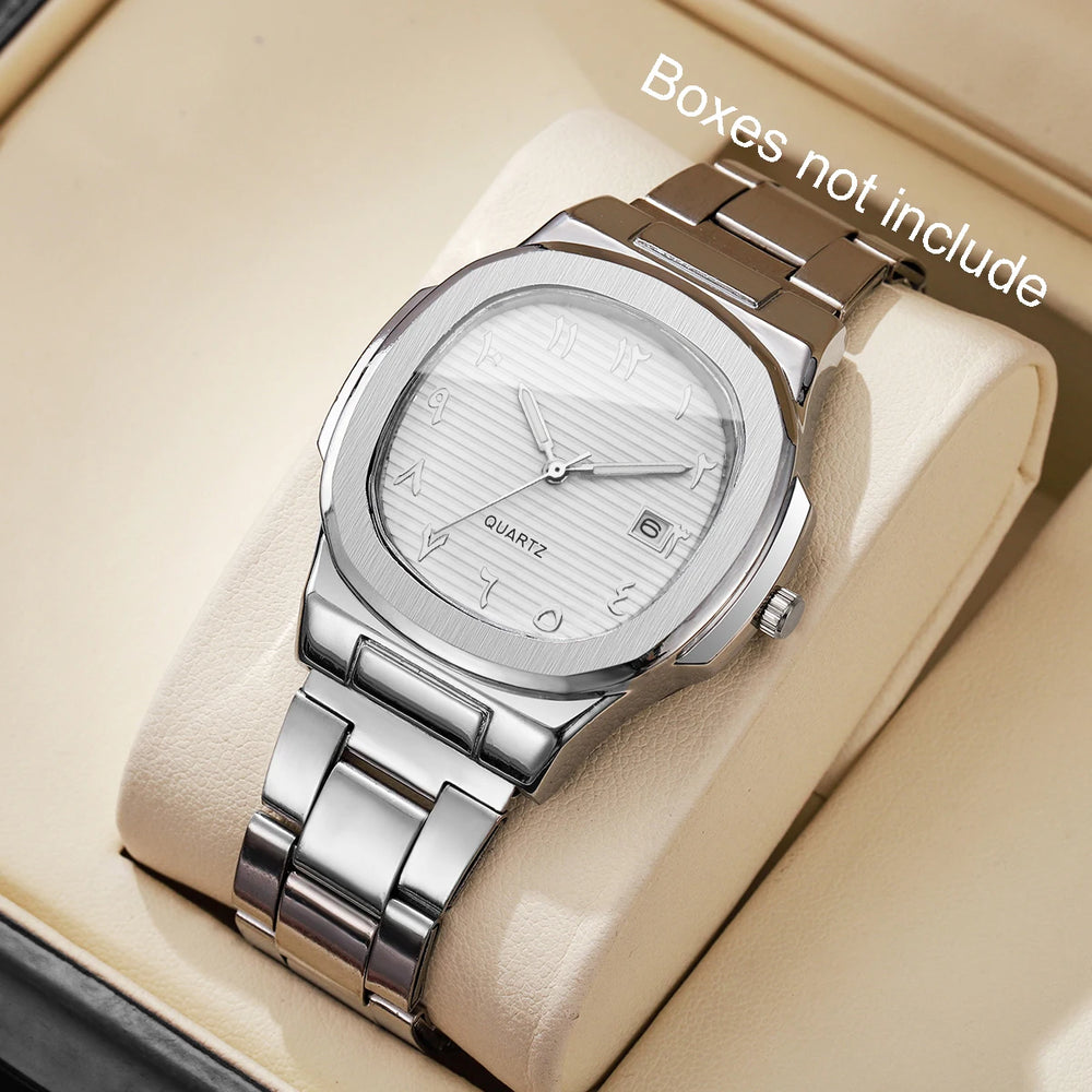 Mens Luxury Quartz Business Watch Steel Band