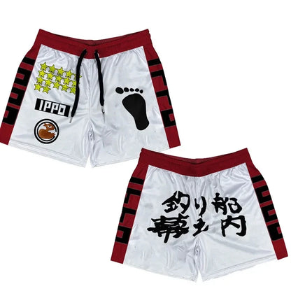 3D Print Sport Shorts — Men's Quick-Dry Gym & Beach Jogger Shorts